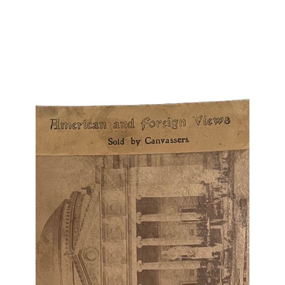 Antique Stereoscope Stereograph Real Photo Sepia Tone 1st Fine Arts Building GUC - Picture 3 of 5